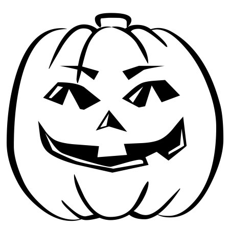 Тыква на Хэллоуин раскраска