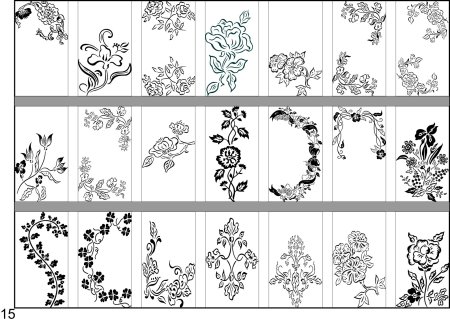Трафареты для гравировки на стекле