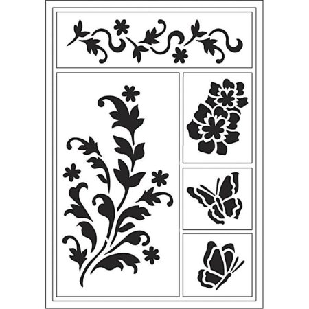 Трафаретные узоры на мебели