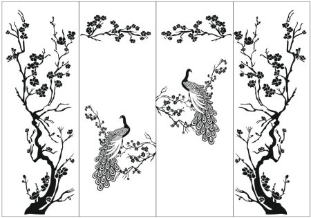 Трафарет для шкафа