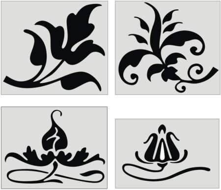 Трафареты узоров для вырезания