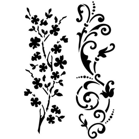 Трафаретные узоры на мебели