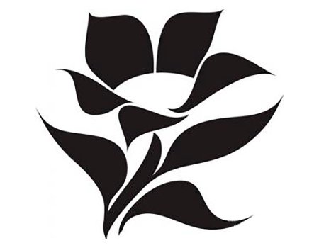 Трафареты для декора стен цветы