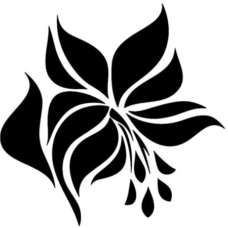 Цветочные трафареты для декора