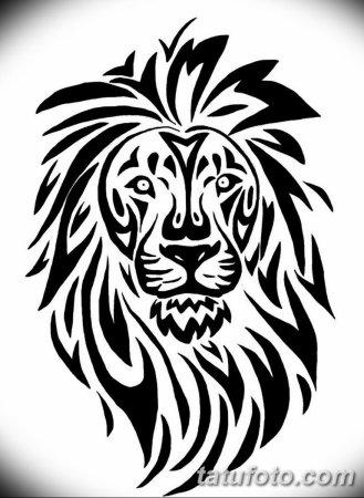Тату Лев трайбл