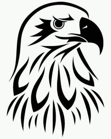 Трафарет орла