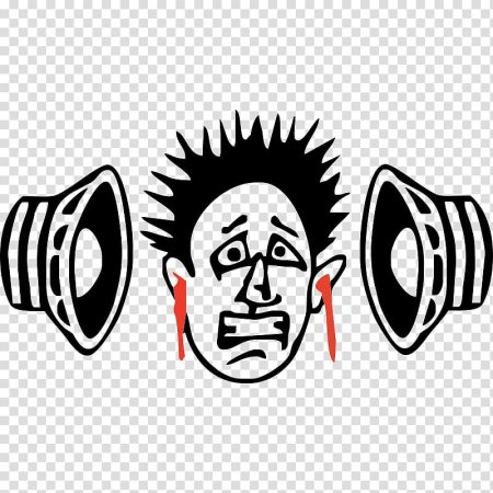 Наклейка громкий звук