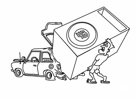 Рисунки на сабвуфере