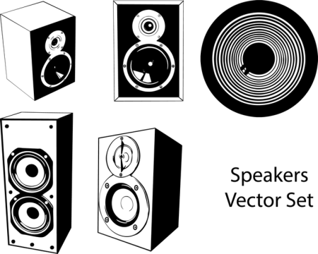 Колонки черно белые