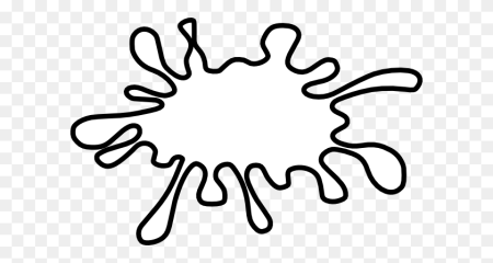 Клякса раскраска