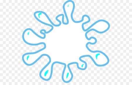 Клякса раскраска для детей