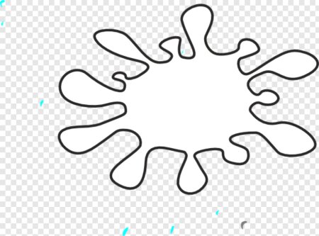 Клякса раскраска