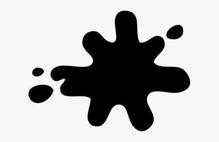 Клякса силуэт