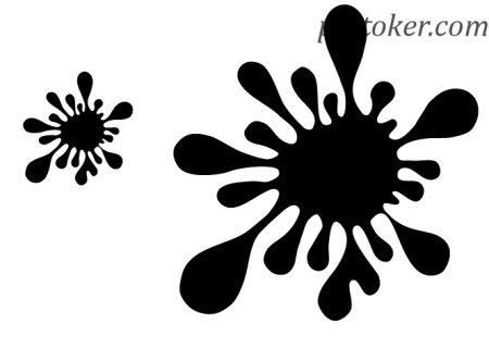 Рисунок Кляксы трафарет