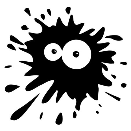 Наклейка Клякса