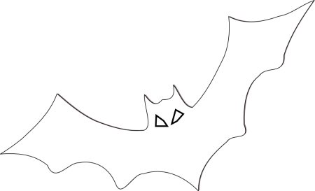 Вырезать летучих мышей на Хэллоуин