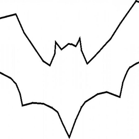 Трафарет летучей мыши для вырезания