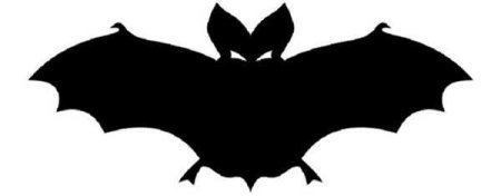 Шаблон летучей мыши на Хэллоуин