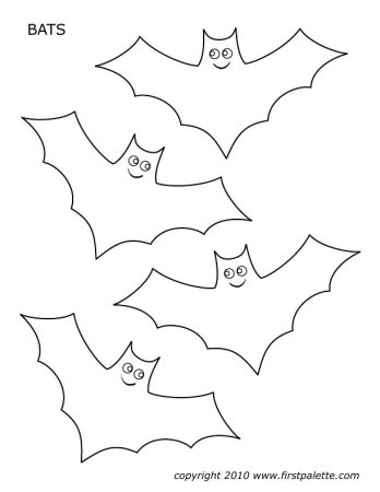 Шаблон летучей мыши на Хэллоуин