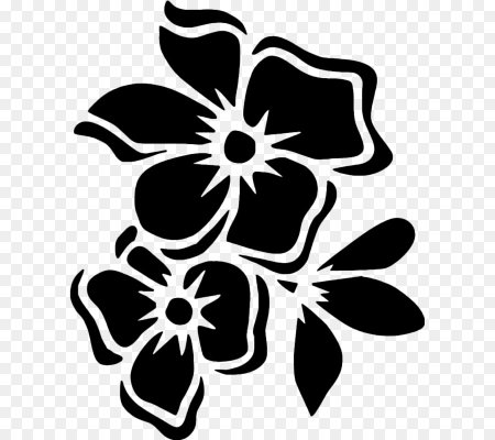 Трафареты цветов для декора