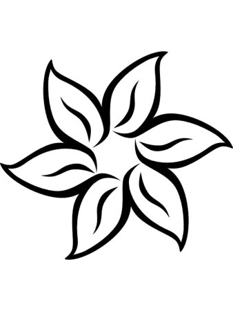 Эскизы цветов для вырезания