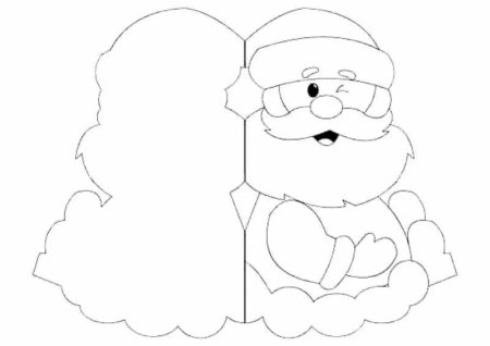 Дед Мороз раскраска