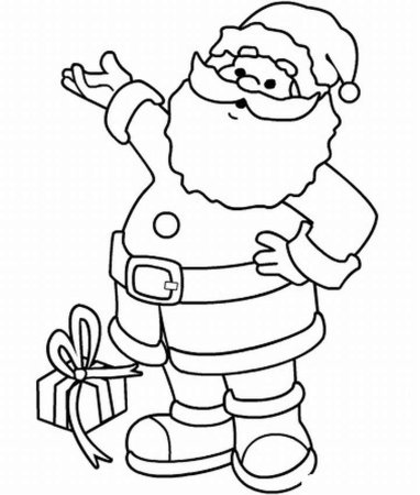 Сани Деда Мороза трафарет