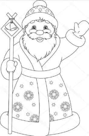 Santa Claus раскраска
