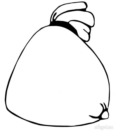 Мешок Деда Мороза раскраска