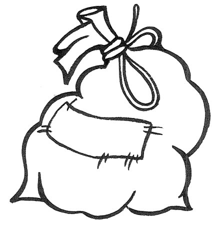 Мешок раскраска