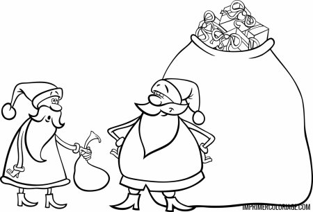 Сани с мешком подарков