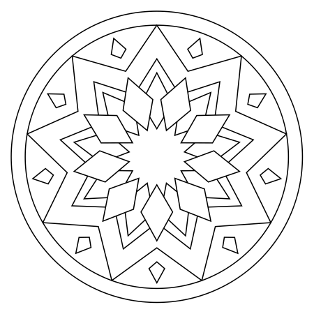 Геометрический узор в круге