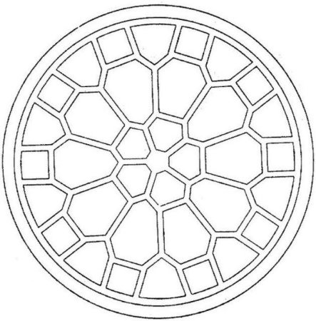 Тарелка с геометрическим рисунком для раскрашивания