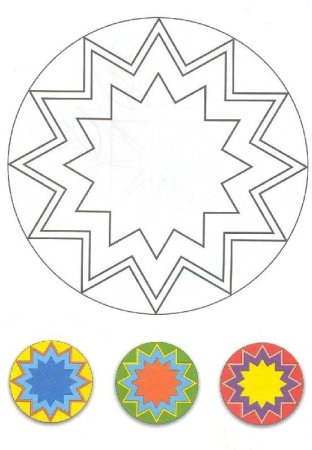 Геометрический орнамент в круге