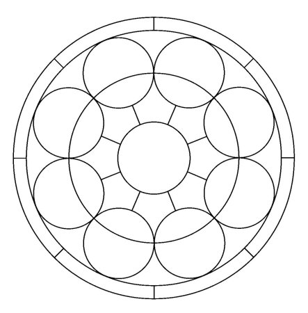 Геометрический узор в круге