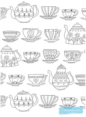 Узоры и орнаменты на посуде рисунки