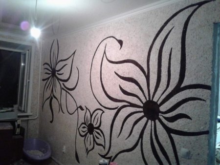 Покрасить стены с рисунком