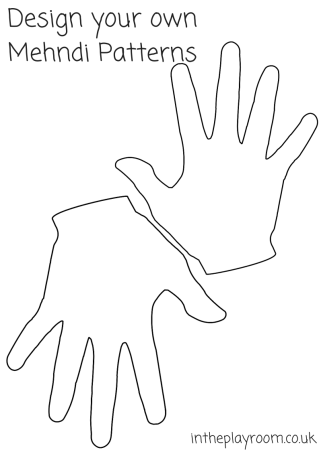 Трафарет ладони