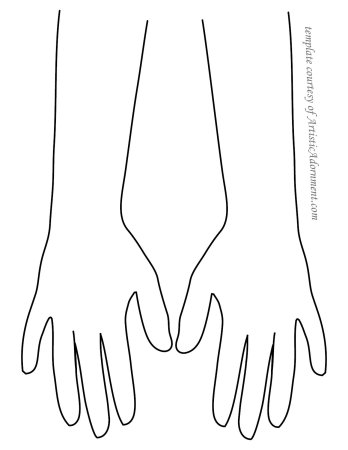 Трафарет руки