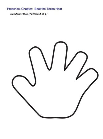 Ладошки для раскрашивания