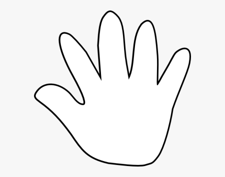 Ладошки трафарет для вырезания