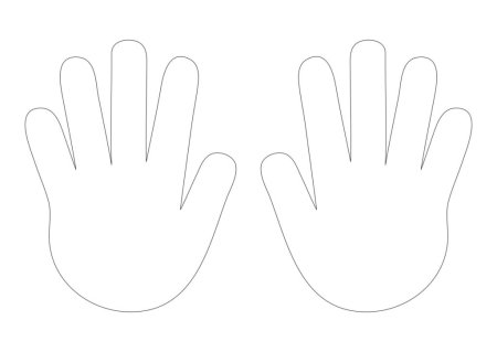 Трафарет руки