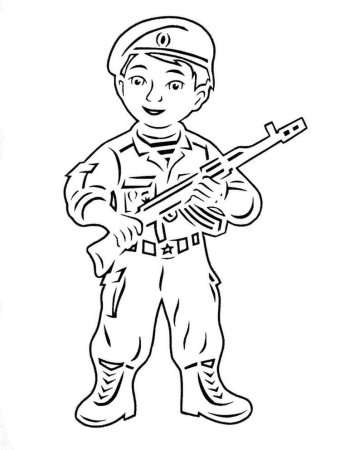 Вытынанки солдат