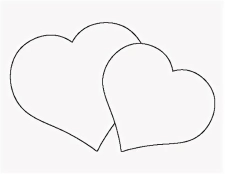 Сердце шаблон