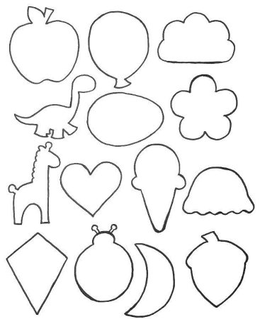 Трафареты для вырезания для детей