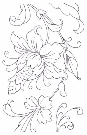 Петриковская роспись трафареты