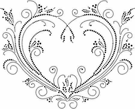 Точечная роспись трафареты