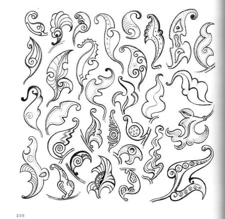 Трафарет узоров для росписи