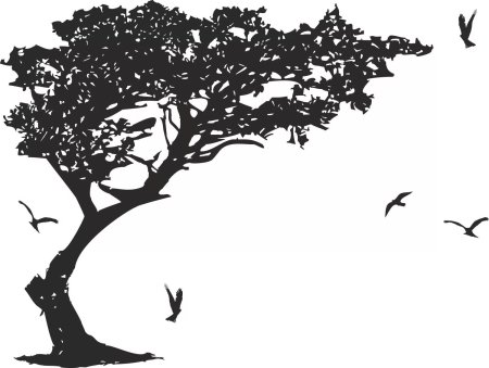 Трафарет "дерево"