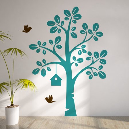 Интерьерное дерево на стене